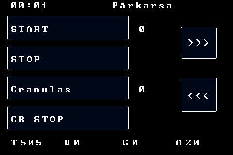 LCD pārkaršanas kļūdas statuss