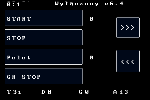 Menu główne LCD